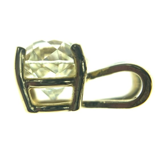 Modified Briolette Cut Diamond Solitaire Pendant 1ct - Picture 8 of 16